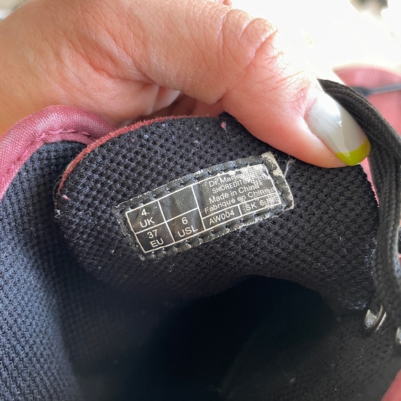 Burgundy Dr. Martens - Picture 3 of 4